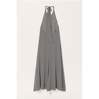 LIMITED EDITION STRIPED HALTER DRESS