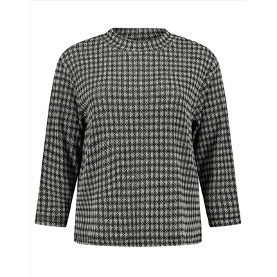 Damen Langarmshirt mit Stehkragen