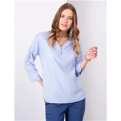 Açık Mavi Comfort Fit Uzun Kollu Gömlek