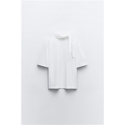 T-SHIRT WITH SCARF