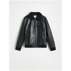 Pilotenjacke mit Webpelzkragen