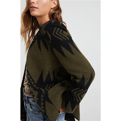 Blazer slim lana estampado