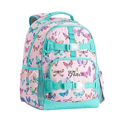 Mackenzie Pink Rainbow Butterflies Backpacks