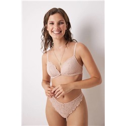 Tanga encaje rosa
