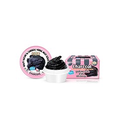 Скраб-маска для лица и тела "Уголь и молоко" серии Beauty Nature от Carebeau 50 гр / Carebeau Beauty Nature Herbal Milky scrub & Spa Charcoal 50 g