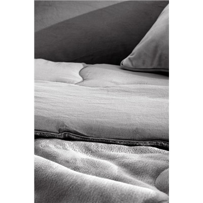Kaira Çift Kişilik Comforter Set - Antrasit