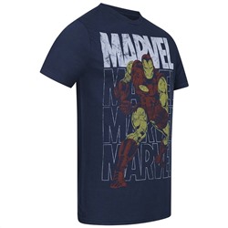 IRON MAN MARVEL Repeat Herren T-Shirt FBMTS551NVY
