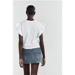 CAMISETA EFECTO LAVADO VOLANTES