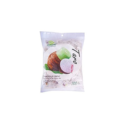 Жевательные тайские молочные конфетки с начинкой из таро 67 гр / Haoliyuan Taro milk chewing candy 67 g