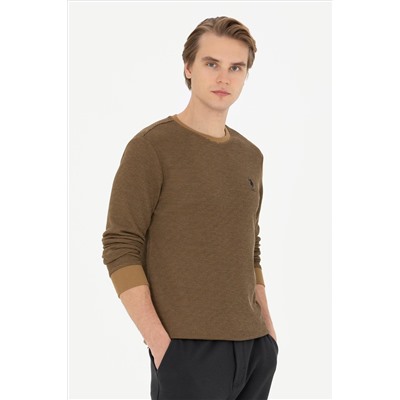 Erkek Açık Haki Sweatshirt