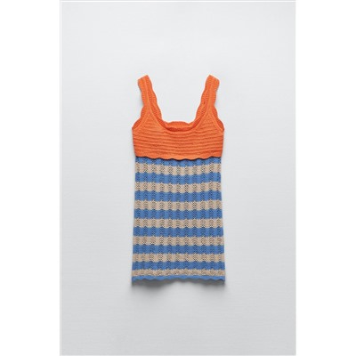 VESTIDO MINI PUNTO RAYAS