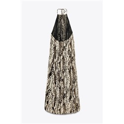 ZW COLLECTION PRINTED HALTER DRESS