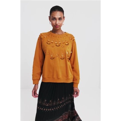 Sudadera felpa bordados
