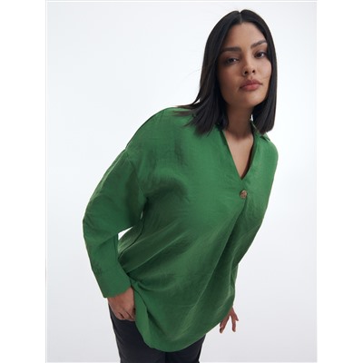 Hemdbluse mit hohem Tencel™ Modal-Anteil