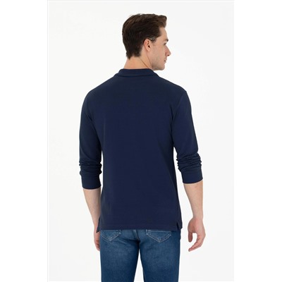 Erkek Lacivert Basic Sweatshirt