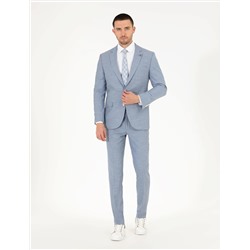 Açık Mavi Ekstra Slim Fit Takım Elbise