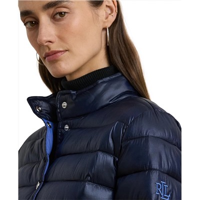 Lauren Ralph Lauren Women's Snap-Front Stand-Collar Packable Coat