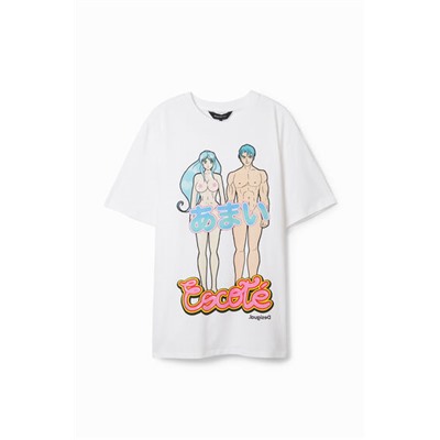 Camiseta loose algodón