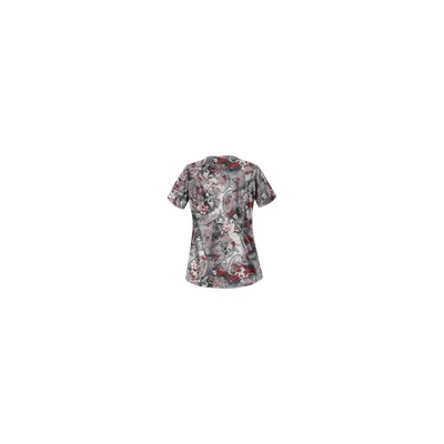 UA Vintage Paisley Poppy Print Scrub Top