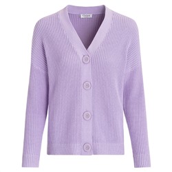 Damen Strickjacke mit großen Knöpfen