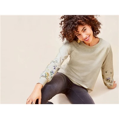 ESMARA® Damen Sweatpullover, mit Bio-Baumwolle
