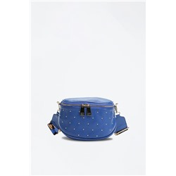 Bandolera de piel Phoebe Azul