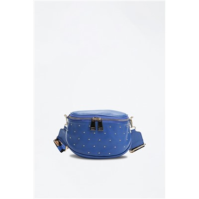 Bandolera de piel Phoebe Azul