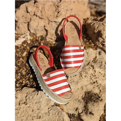 AB. ZAPATOS • 408 • ROJO-BLANCO РАСПРОДАЖА