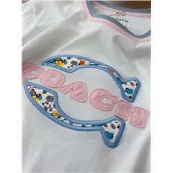 Женская футболка Coac*h 🩷  Реплика 1:1