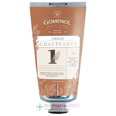 Gomenol Crème Chauffante - Chauffe & Détend - 75 ml