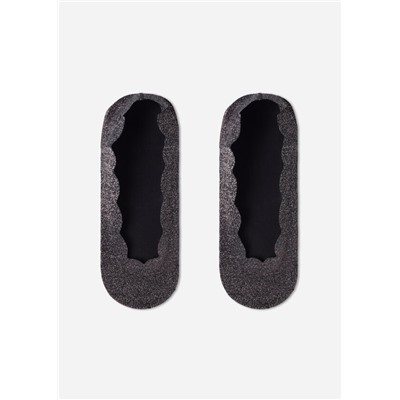 Unsichtbare Socken mit Glitzer