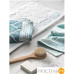 Togas К-т полотенец КАЙЛАН бел-бирюз 40х60/50х100/70х140