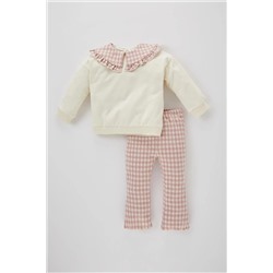 Defacto Kız Bebek Kareli 2'li Takım B3380A523WN