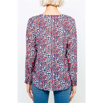 Blusa Azul marino y rosa