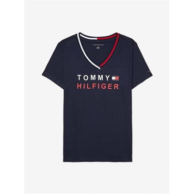 TOMMY HILFIGER ESSENTIAL V-NECK LOGO T-SHIRT