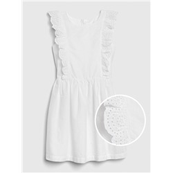 Kids Eyelet Ruffle Dress