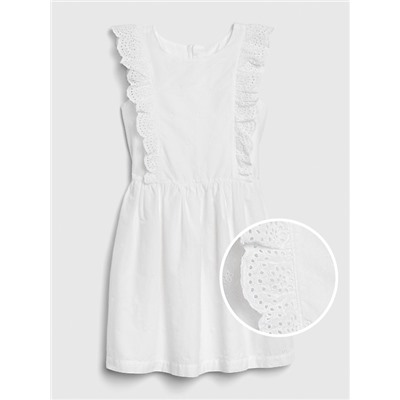 Kids Eyelet Ruffle Dress
