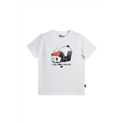 Bad Bear, Çocuk Beyaz Gus T-shirt Jr Tshirt 25.06.07.008-c04