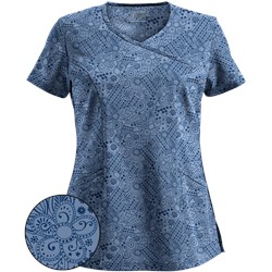 Advantage STRETCH by Butter-Soft™ Pretty Patches Ceil Scrub Top