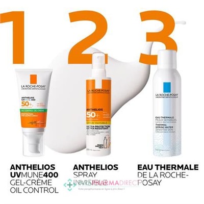 La Roche Posay Anthelios UVmune 400 - SPF50+ - Gel-Crème Oil Control - Avec Parfum 50ml