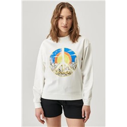 Wrangler Kadın Regular Fit Normal Kesim %100 Pamuk Sweatshirt W6Z2