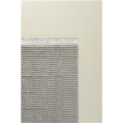 Laura Saçaklı Halı - Gri - 200x290 cm