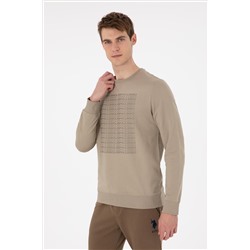 Erkek Açık Haki Sweatshirt