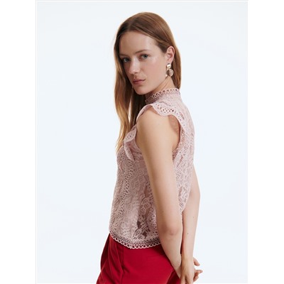Bluse mit Spitze