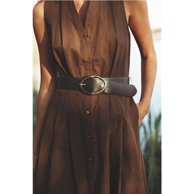 MIDI DRESS WITH BELT