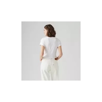 Model is 5'9", Waist 26", Wearing size small Graphic Essential Sporty T-shirt