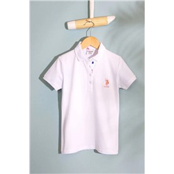 U.S. Polo Assn., Beyaz Kız Çocuk T-Shirt