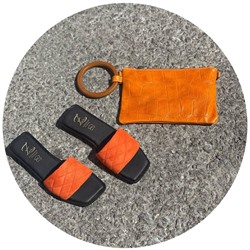 Ab.Zapatos 3420 mandarina+Pelle PULSERA NARANJA АКЦИЯ