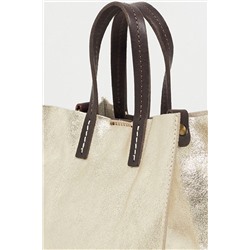 Bolso y neceser de piel Coti Dorado