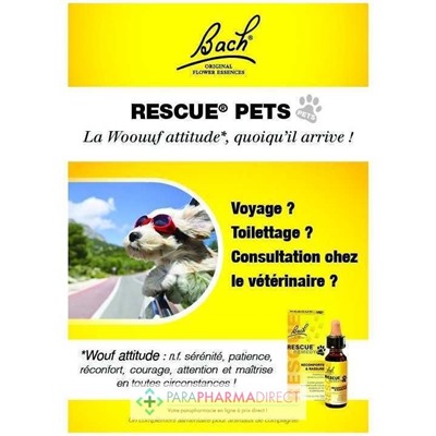 Fleurs de Bach Rescue Pets Compte-Gouttes 20ml